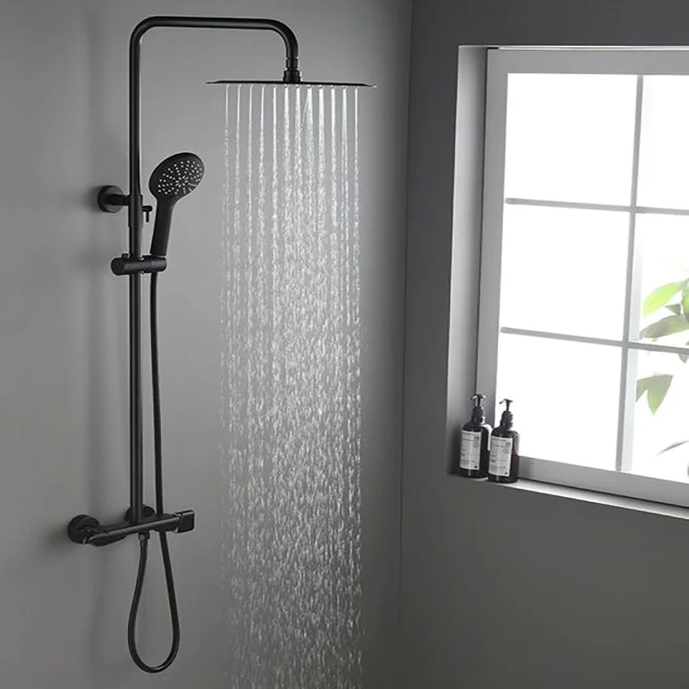 Aqualla Fuse Black Drench Shower