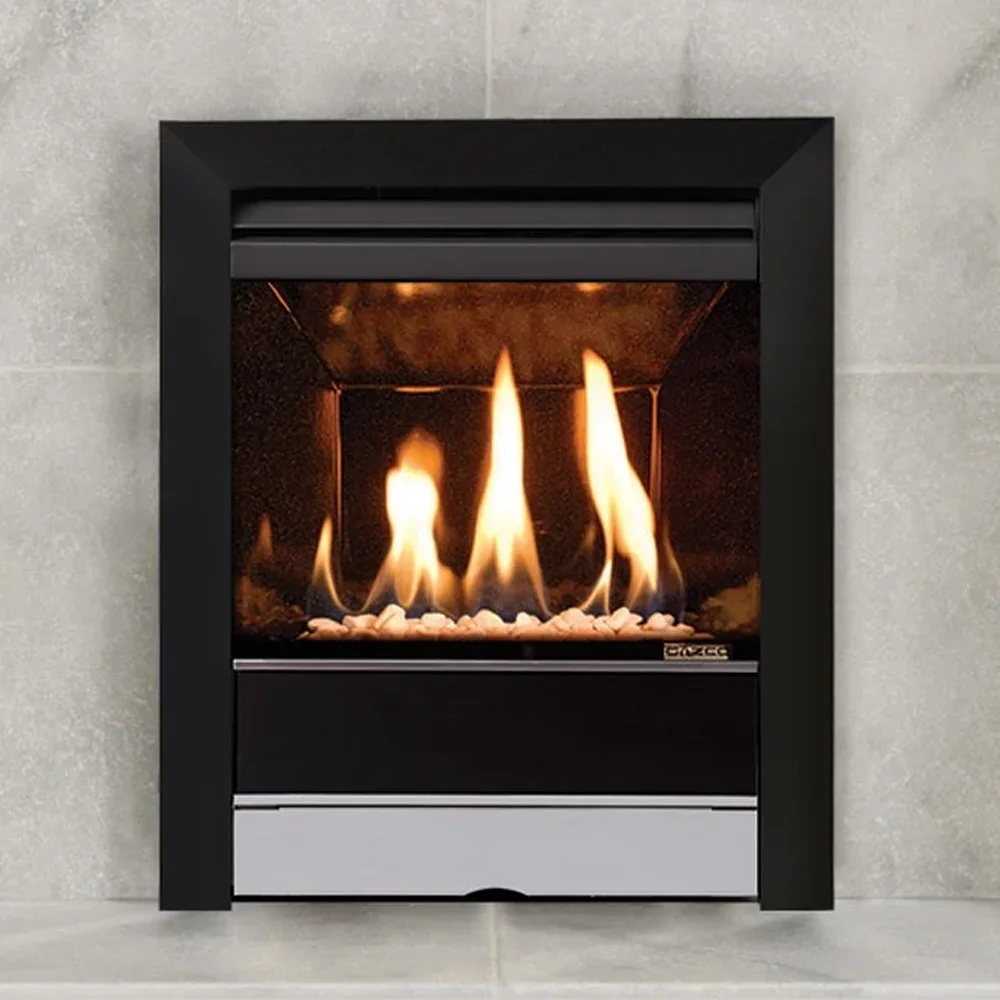 Gazco Tempo Logic HE Stainless Steel 4.5kw Gas Fire