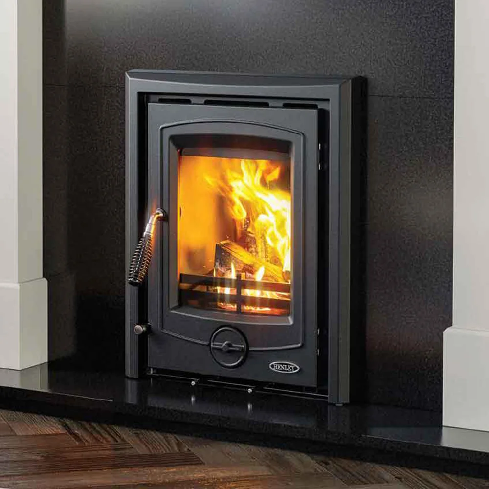 Henley Achill Inset Matt Black 6.6kw Stove