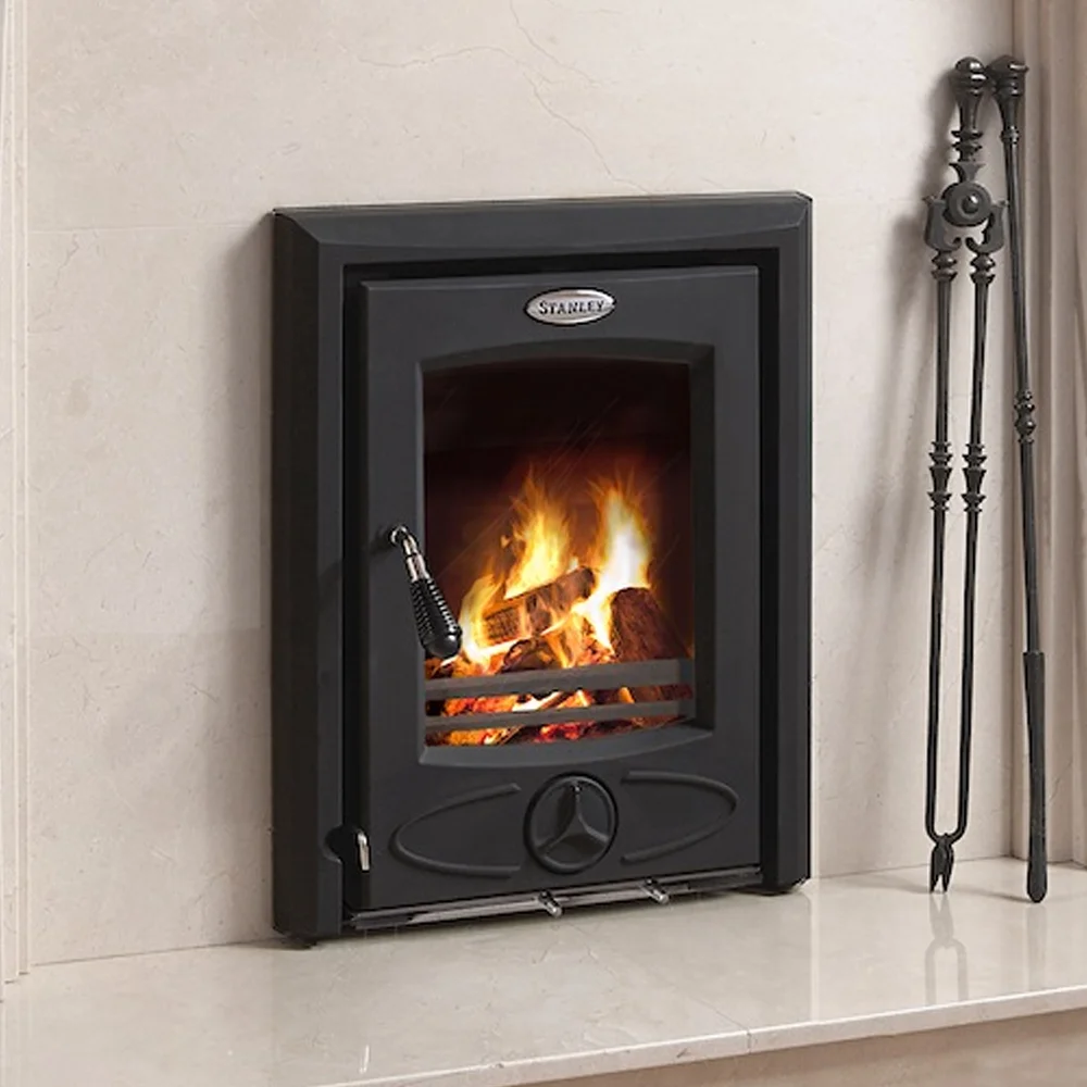 Stanley Cara Inset Matt Black 6.5kw Stove